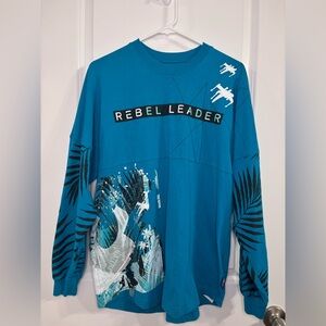 Disney Star Wars Spirit Jersey Small S Rebel Leader Force Teal 2022 READ